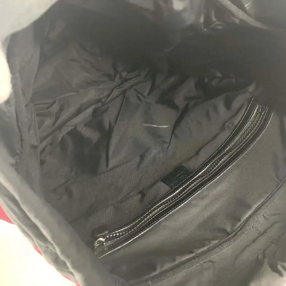 GUCCI Black Canvas Backpack